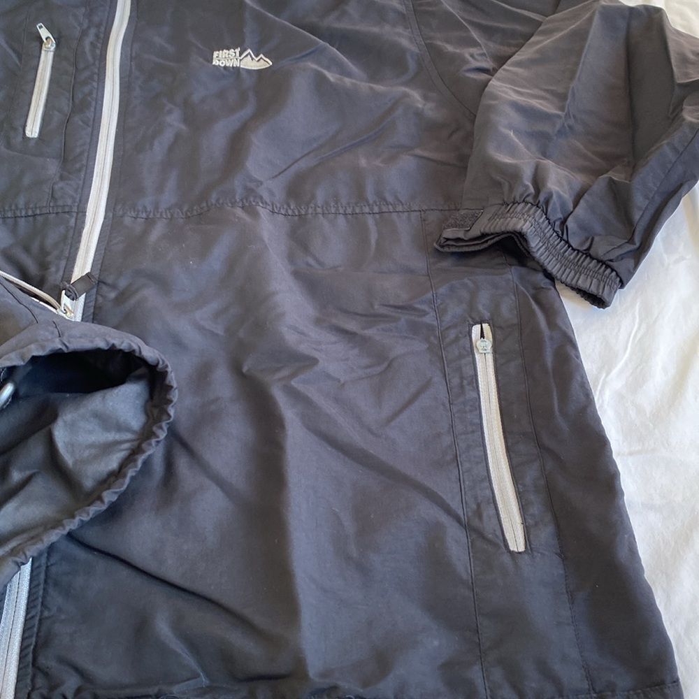 First Down Mountain Jacket Zip Up Windbreaker Hig… - image 6